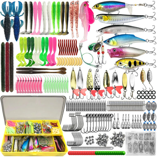 Coffre aux Trésors du Pêcheur – Kit Complet de Leurres (83 à 409 pièces)