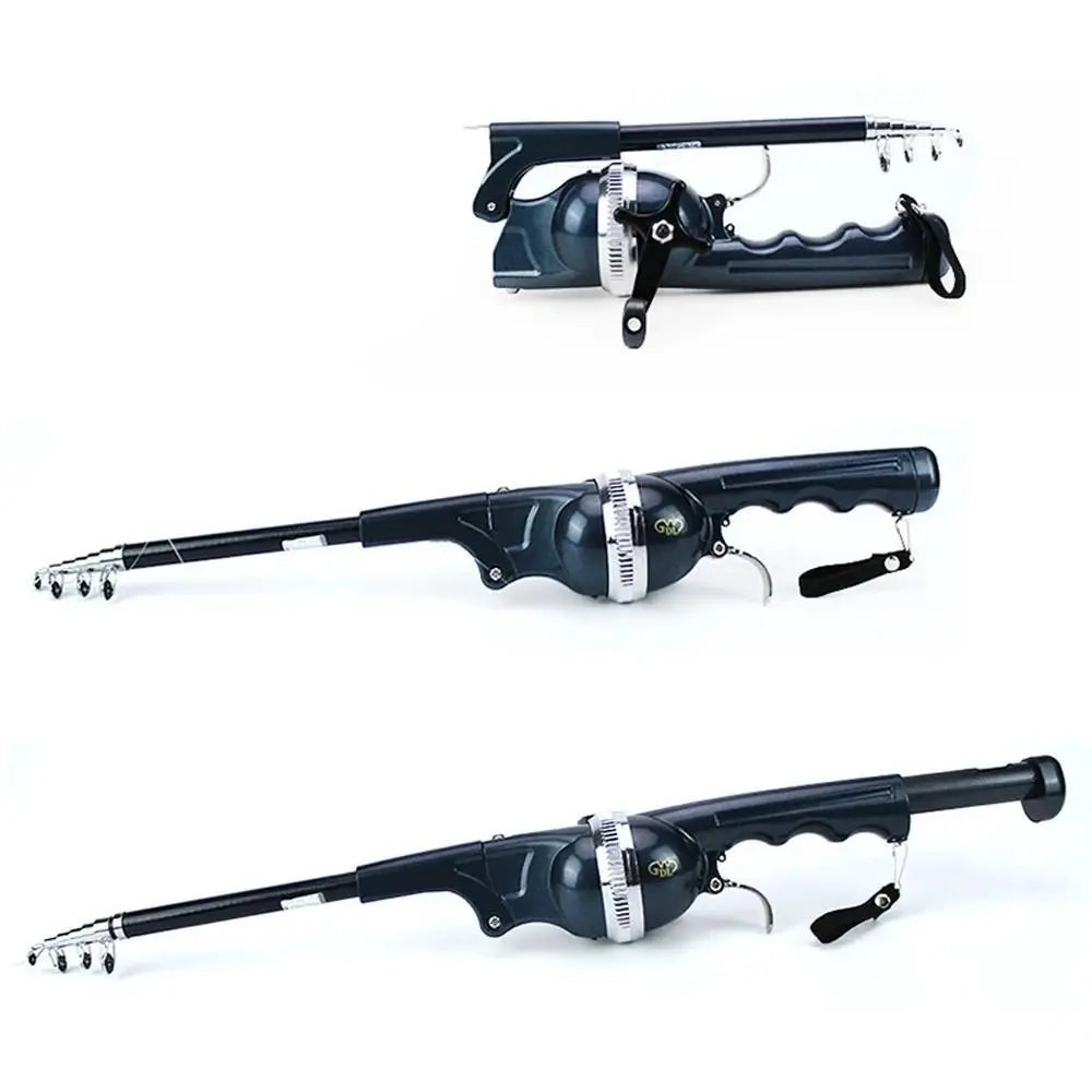 Canne à Pêche Télescopique 131 cm avec Moulinet et accessoires